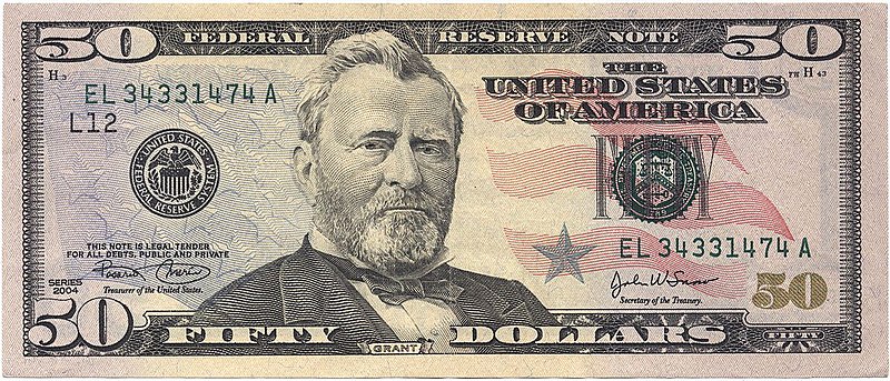 Buy USD $50 Bills Online