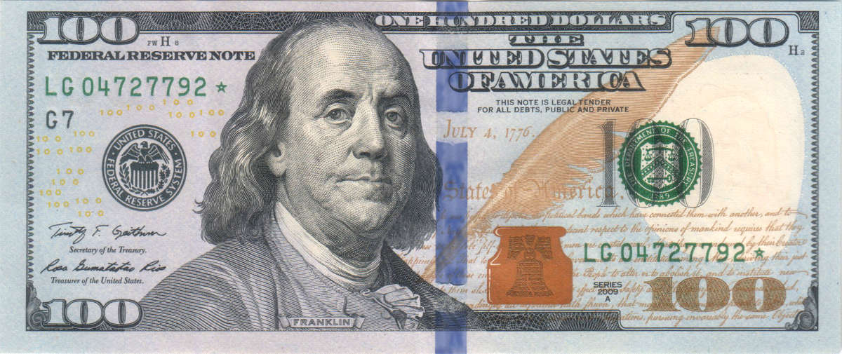 Buy USD $100 Bills Online
