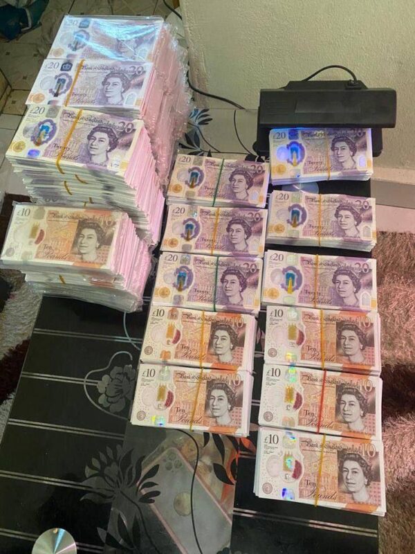 Counterfeit gbp bills